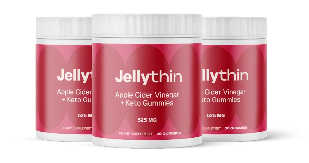 JellyThin three bottle package for metabolism support and daily energy balance